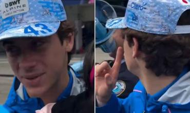 La reacción viral de Franco Colapinto con un bebé en brazos en la previa del Gran Premio de Japón