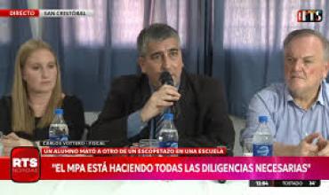 El ministro de Educación de Santa Fe dijo que el agresor “no registra antecedentes en el sistema educativo”