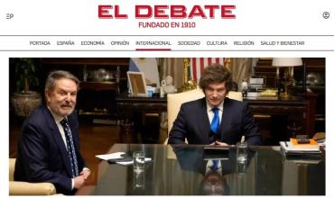 Javier Milei fue contundente sobre la guerra y lanzó críticas al Gobierno de Pedro Sánchez