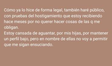Funcionaria de San Martín denunció hostigamiento y expuso la situación en redes sociales