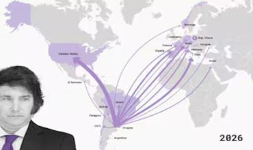 Viajes oficiales: Costos, destinos e invitados del semestre de Milei fuera de la Casa Rosada