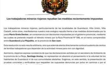 Klaus Schroeder, trabajador minero de Guandacol, sobre el corte en Ruta 506: "Un viaje que hacemos de 4 horas se termina transformando en un calvario de entre 12 a 14 horas"