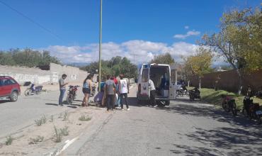 Motociclista sufrió lesiones graves tras caer en avenida San Francisco