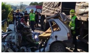 Brasil: una mujer argentina y su hijo murieron en un choque frontal contra un camión