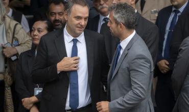 En medio de un operativo de seguridad, Adorni ensayó en el Congreso la presentación del informe de gestión