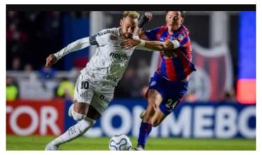 San Lorenzo pegó primero pero igualó ante el Santos de Neymar por la Copa Sudamericana