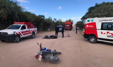 Dos mujeres resultaron heridas tras un choque de motocicletas en el ingreso al barrio Futuro