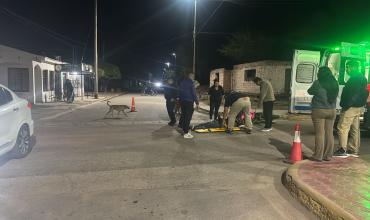 Ulapes: choque entre una moto y un auto dejó dos personas hospitalizadas