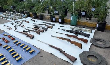 Comisario Eduardo Bravo, director de Narcotráfico: “Tenemos aproximadamente un kilo de marihuana y más de 120 gramos de cocaína”