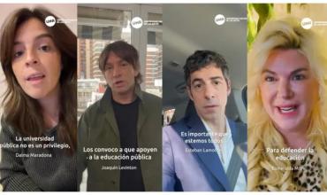 Los famosos y artistas convocaron a la Marcha Federal Universitaria con un fuerte mensaje: "Imaginen cómo sería..."