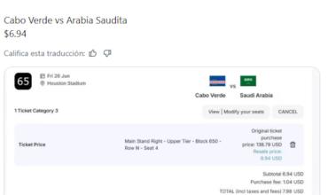 Un fanático consiguió una entrada para un partido del Mundial a menos de 7 dólares: ¿error del sistema o imagen fake?