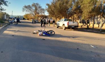 Motociclista resultó herido tras un choque en la ciudad de Chepes