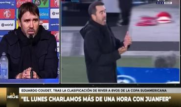 Eduardo Coudet rompió el silencio sobre River vs. Belgrano, prometió refuerzos y blanqueó qué pasa con Juanfer Quintero