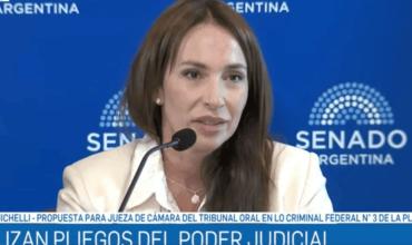 El Senado definirá en una semana si retira o aprueba la candidatura de Michelli como jueza
