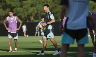 El equipo que paró Scaloni en la práctica de la Selección argentina pensando en el amistoso ante Honduras