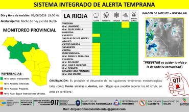 Emiten alerta preventiva por lluvias aisladas, vientos y niebla