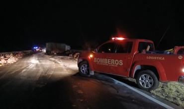 Vuelco de un camión en Ruta 38 dejó un herido y generó demoras en el tránsito