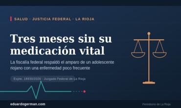 Tres meses sin su medicación vital: la fiscalía federal respaldó el amparo de un joven de 15 años con una enfermedad neurodegenerativa