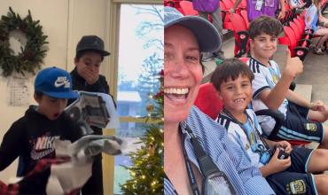 La emoción de dos nenes estadounidenses al recibir entradas para ver a Messi en el Mundial
