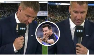 Maxi López rompió en llanto en vivo tras un inesperado gesto de Messi
