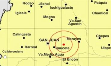 Un sismo de magnitud 4,3 sacudió la madrugada de San Juan