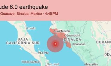 Tiembla México: un fuerte sismo sacudió la región de Sinaloa