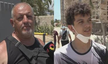 El emotivo relato del padre que rescató a su hijo de entre los escombros de un edificio gracias a un silbido