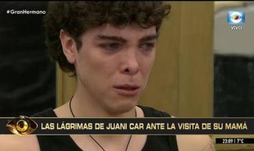 La emoción de Juanicar al recibir a su mamá en el Congelados de Gran Hermano