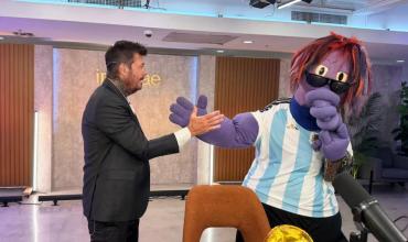 Tinelli se reencontró con El Oso Arturo, el mítico personaje de Videomatch, después de 20 años: el divertido momento
