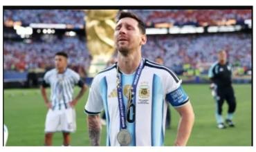 Las lágrimas de Messi tras la derrota en la final del Mundial