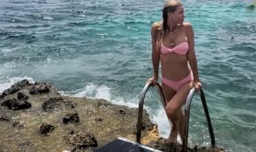 El verano de Nicole Neumann en las islas de Mallorca: relax en familia, buceo y pura sensualidad en el agua