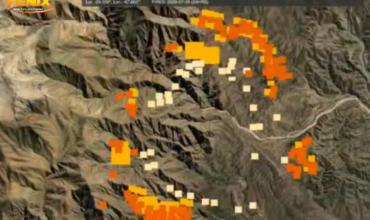 Incendio en Guanchín: imágenes satelitales muestran que el fuego supera los 9 kilómetros de extensión en uno de sus frentes
