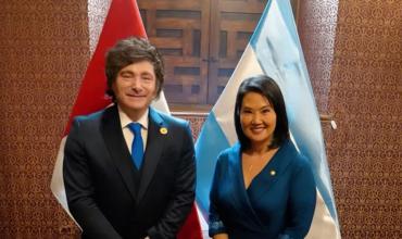 Javier Milei se reunió en Lima con Fujimori en la antesala de la asunción presidencial