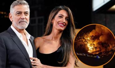 George Clooney y su esposa Amal evacúan su casa en Francia por los incendios forestales que avanzan sobre Brignoles