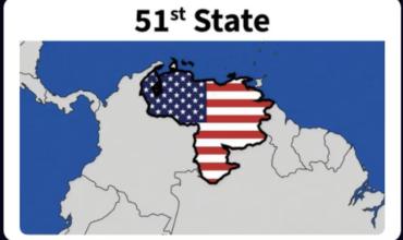 Donald Trump volvió a publicar un mapa de Venezuela como el estado 51 de EEUU