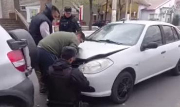 Choque en cadena en pleno centro: cuatro vehículos estuvieron involucrados