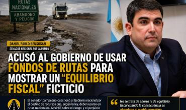 Bensusán acusó al Gobierno de usar fondos de rutas para mostrar un “equilibrio fiscal” ficticio