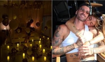 Las románticas fotos que publicó Rodrigo De Paul junto a Tini Stoessel tras anunciar su casamiento: viajes, flores y velas