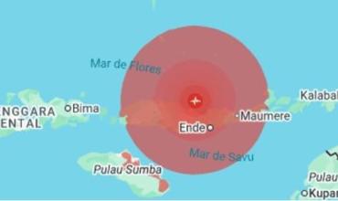 Un terremoto de magnitud 7,7 sacudió costas de Indonesia y hay alerta de tsunami