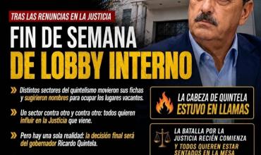 JUSTICIA RIOJANA: UN FIN DE SEMANA DE LOBBY Y UNA DECISIÓN QUE, EN ÚLTIMA INSTANCIA, PASA POR QUINTELA
