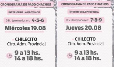 Pago de "Chachos" para trabajadores y trabajadoras del departamento Chilecito