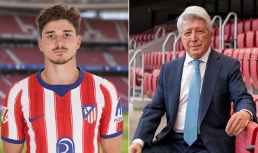 El presidente del Atlético de Madrid sobre Julián Álvarez: “No sé si pedirá disculpas”