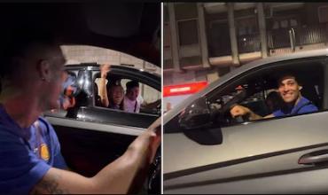 Un grupo de personas sorprendió a Lautaro Martínez en su auto y le cantó el “feliz cumpleaños”: la reacción del delantero