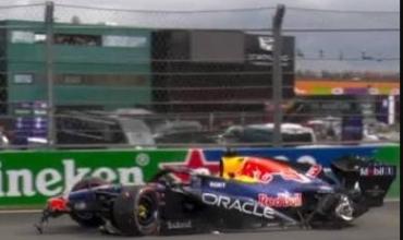 El fuerte accidente de Max Verstappen que provocó una bandera roja en el Gran Premio de Países Bajos de F1