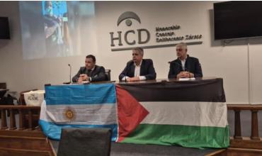 Polémica en Zárate: el PJ realizó un acto en apoyo a Palestina en el Concejo Deliberante