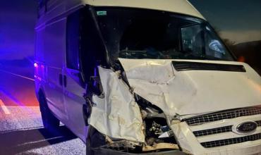 Una combi con cinco ocupantes chocó contra un caballo en la Ruta 76