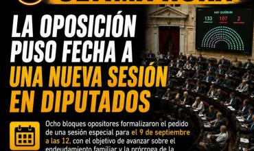FÉNIX ÚLTIMA HORA LA OPOSICIÓN PUSO FECHA A UNA NUEVA SESIÓN EN DIPUTADOS