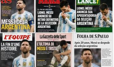 Lionel Messi se retira de la Selección argentina: así reflejaron los principales diarios del mundo su despedida