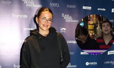 Maia Reficco en la noche porteña: silencio total sobre Franco Colapinto, look black y un estreno de teatro