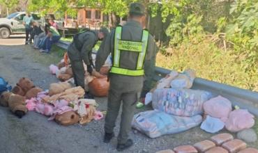 Llevaba casi 55 kilos de droga escondidos en peluches de carpincho, la descubrieron en un micro en Catamarca y fue detenida